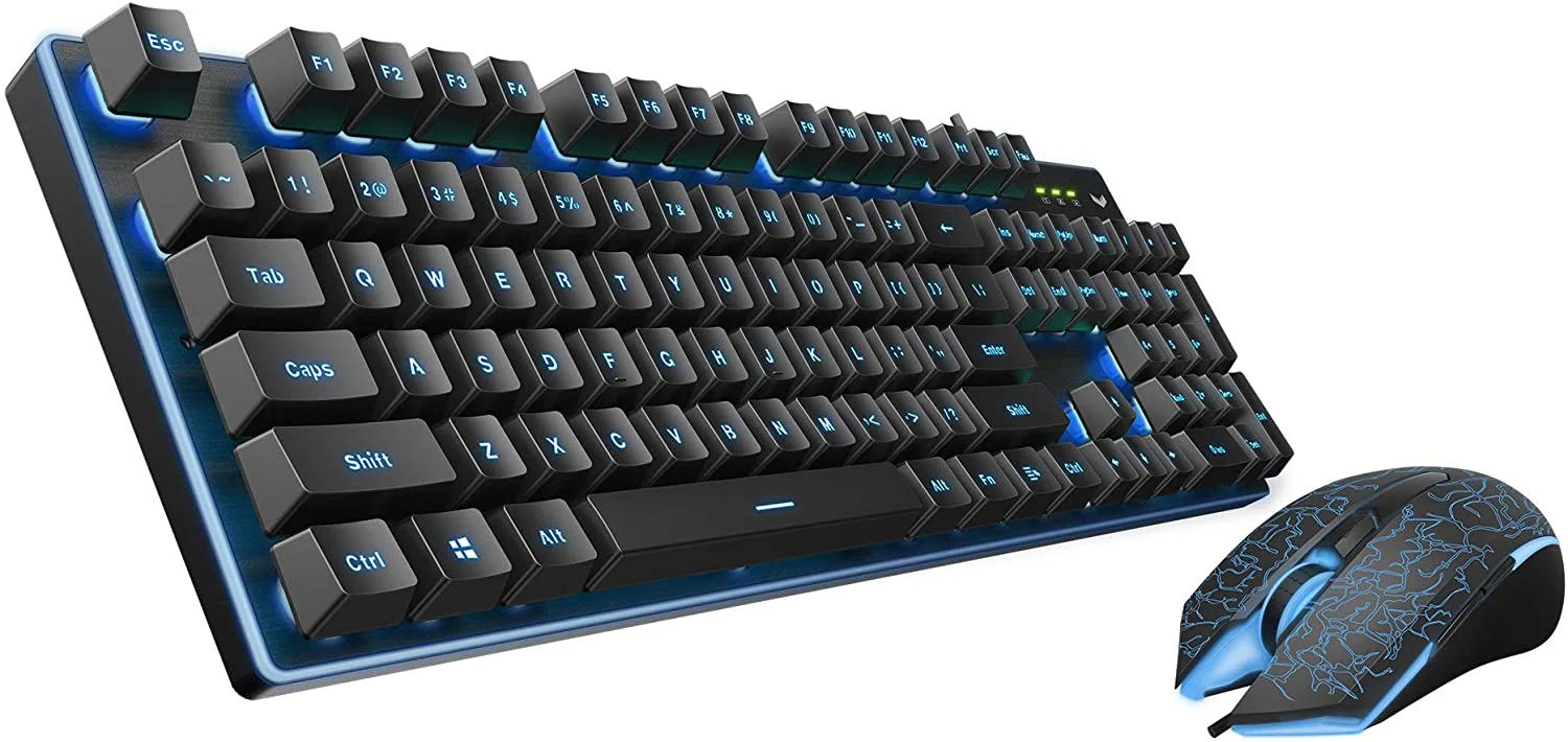 Rapoo V100S Vpro LED Backlit Combo Gaming Keyboard & Mouse (18841) - Image 4
