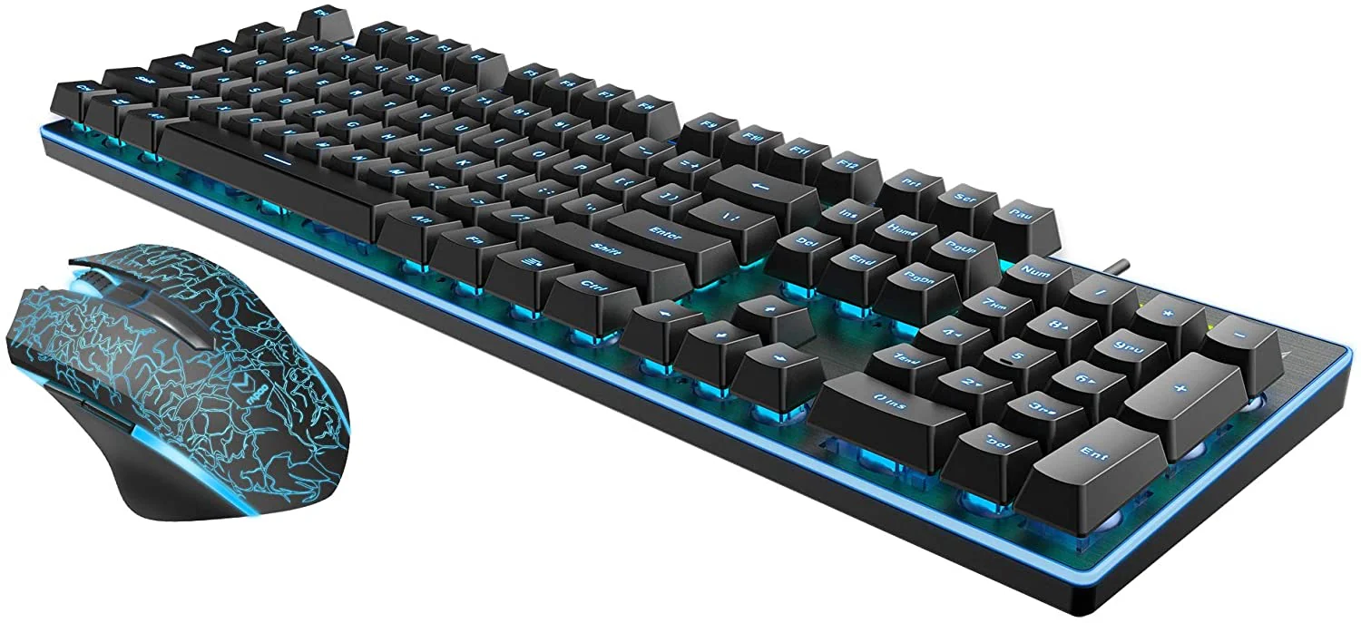 Rapoo V100S Vpro LED Backlit Combo Gaming Keyboard & Mouse (18841) - Image 5